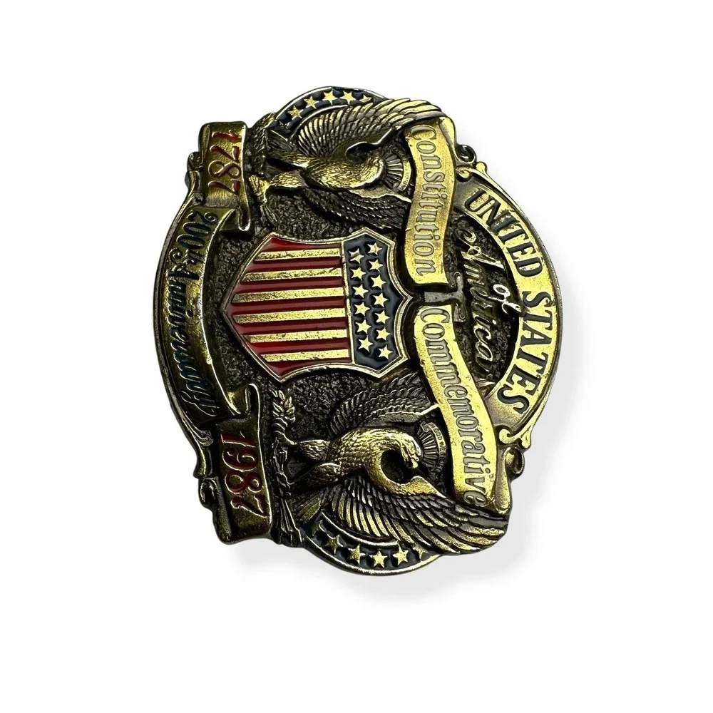 United States Constitution Commemorative 200th Anniversary 1787-1987 Belt Buckle